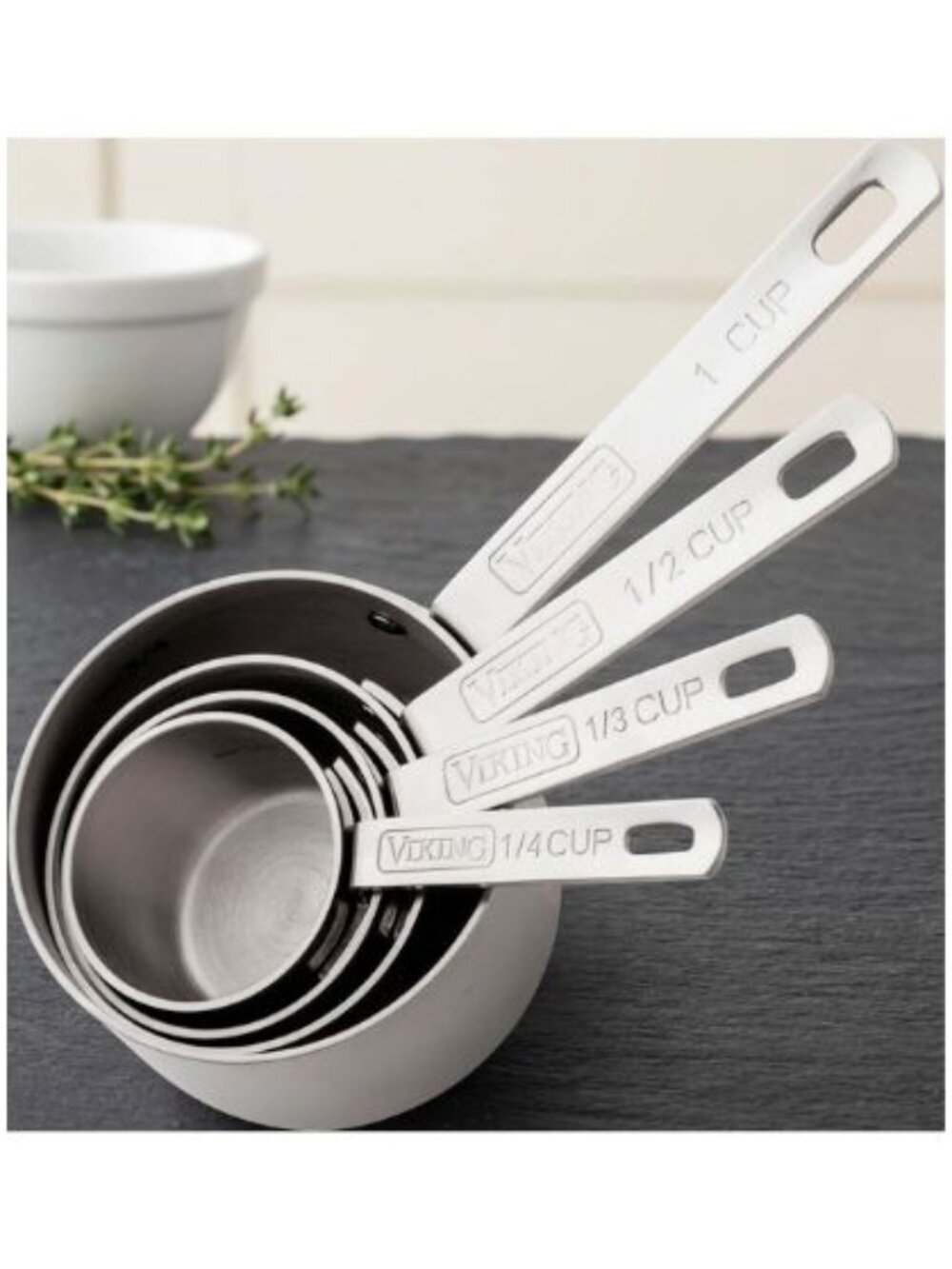 NWT VIKING MEASURING CUP SET 4-Piece HEAVY GUAGE 304 Stainless STEEL